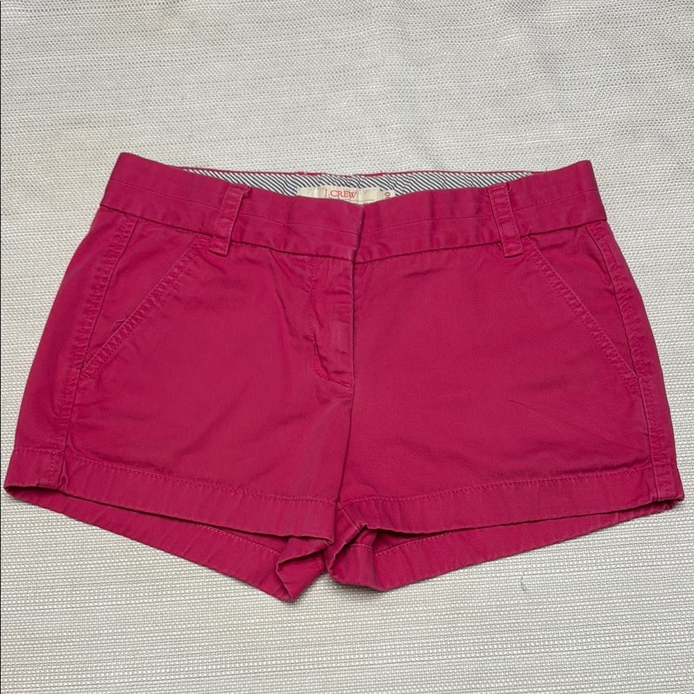 J. Crew Pink Shorts Classic Cotton Blend